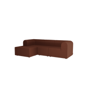 Paradigm 3-seater Sofa With Pouffe Left