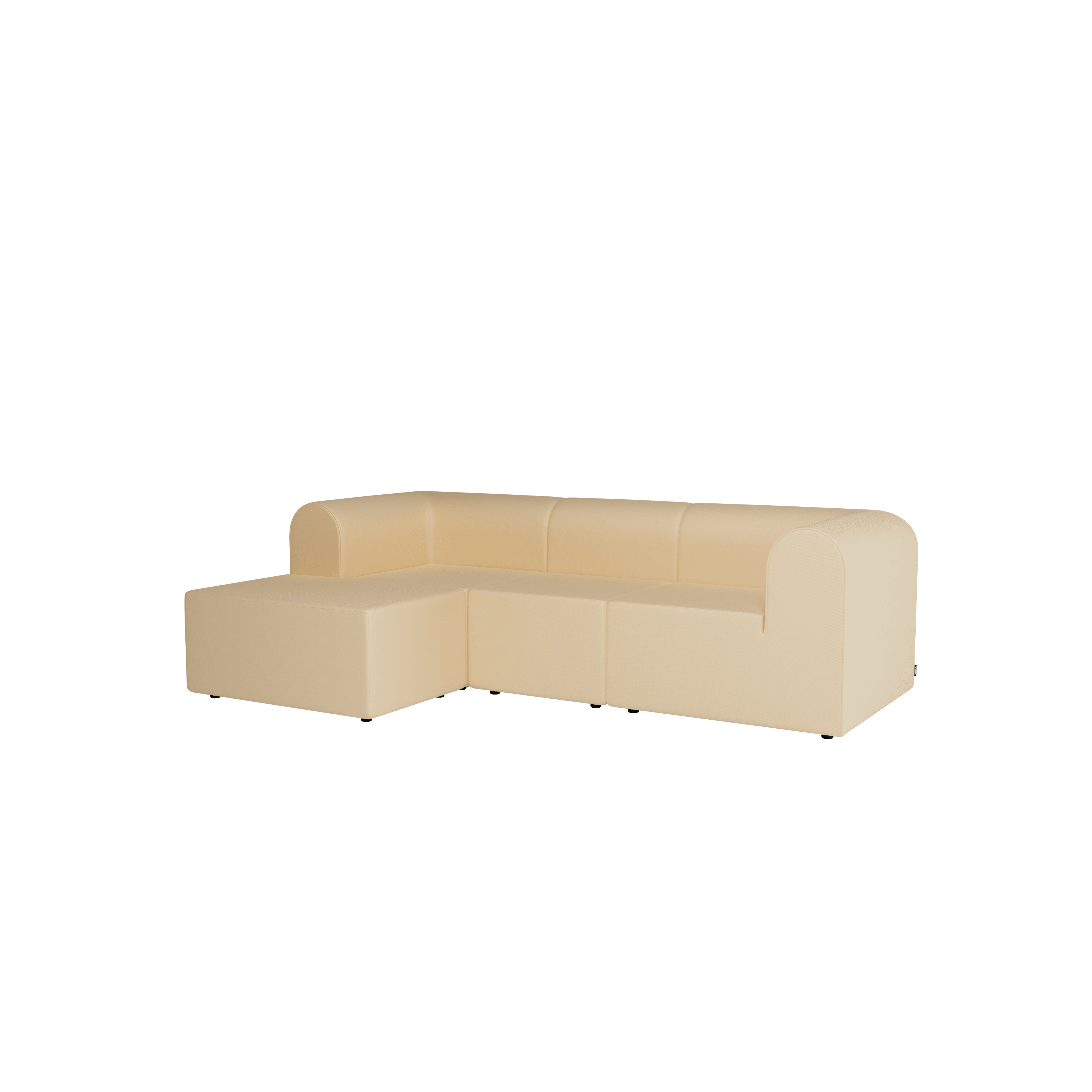 Paradigm 3-seater Sofa With Pouffe Left