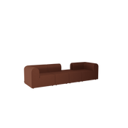 Paradigm 4-seater Sofa Centre Pouffe Left