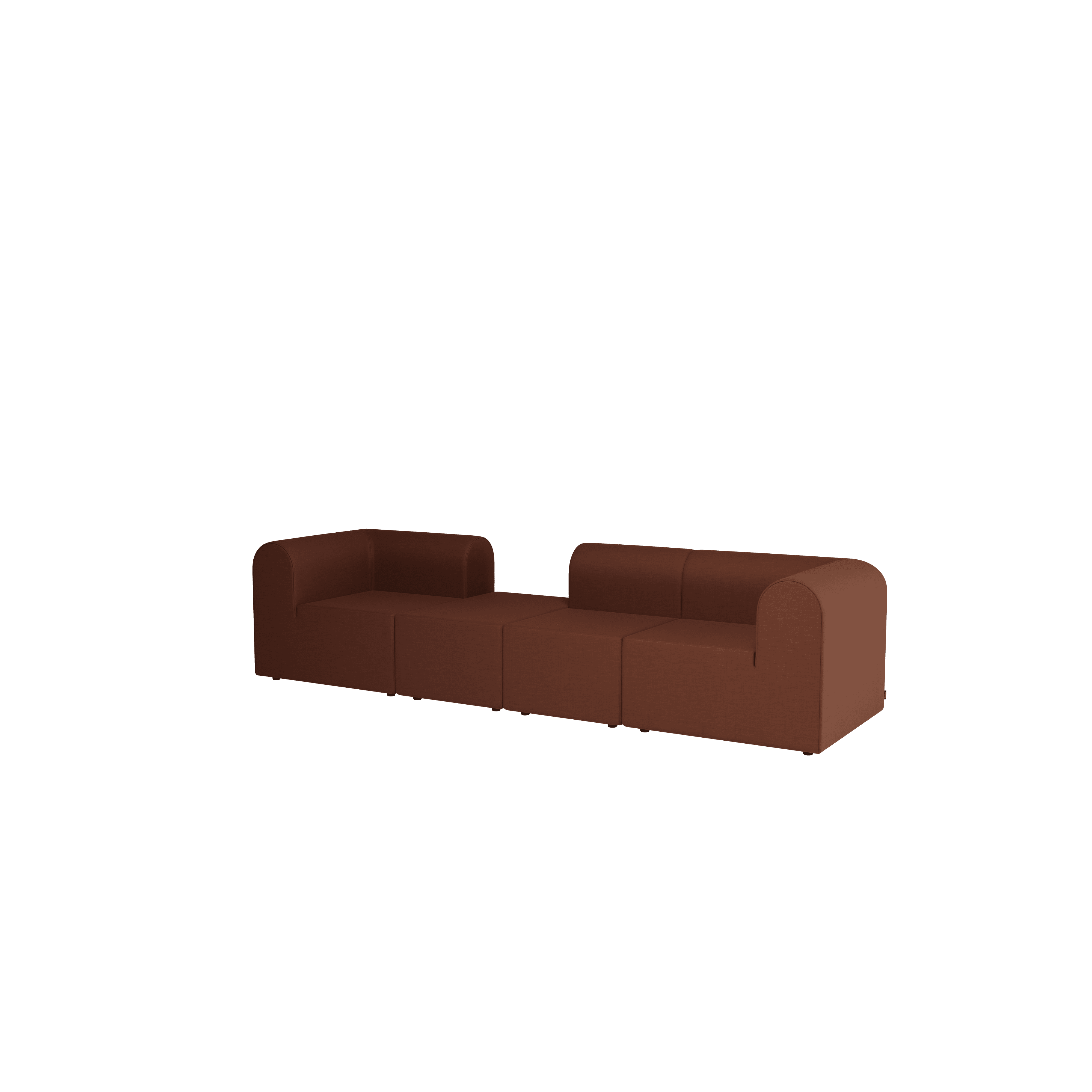 Paradigm 4-seater Sofa Centre Pouffe Right