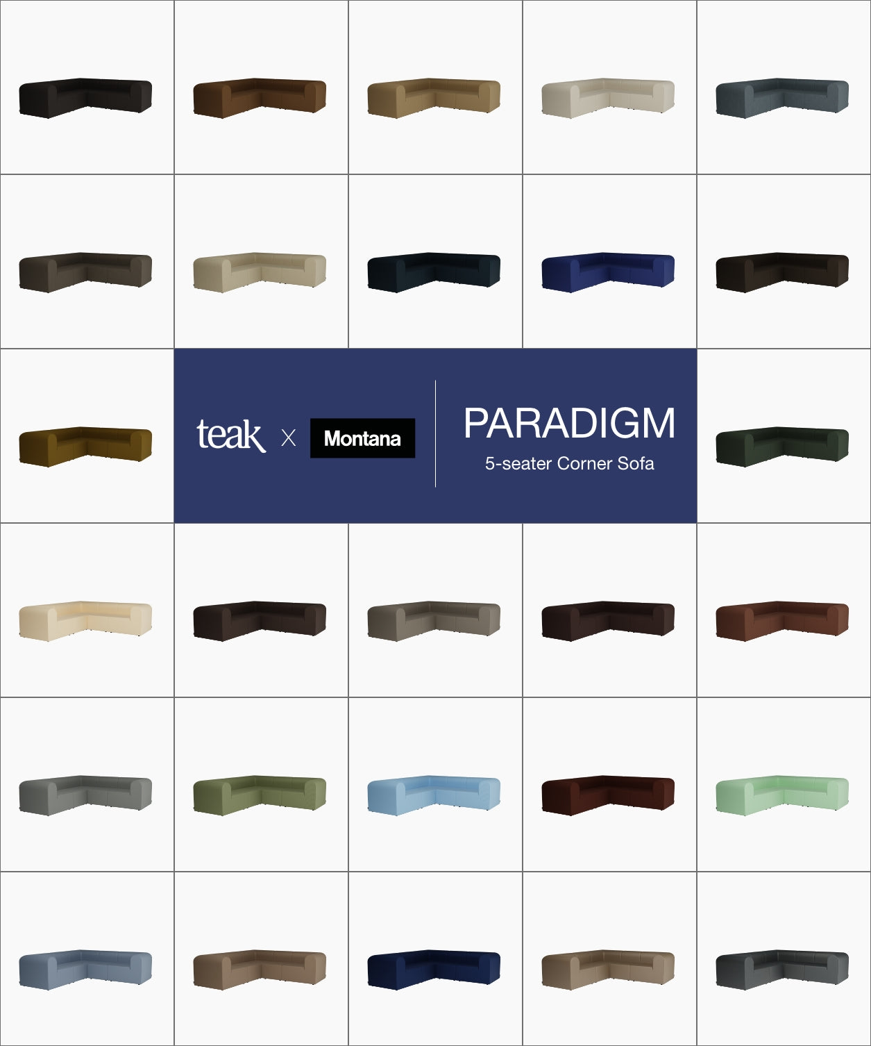 Paradigm 5-seater Corner Sofa